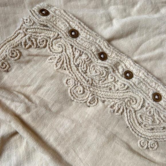 •SOLD• Free People Hooked On You Cuff Top in Wheat Size XL - Picture 7 of 9